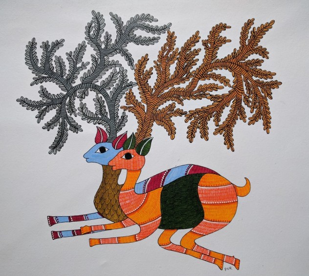 Gond Paintings Style
