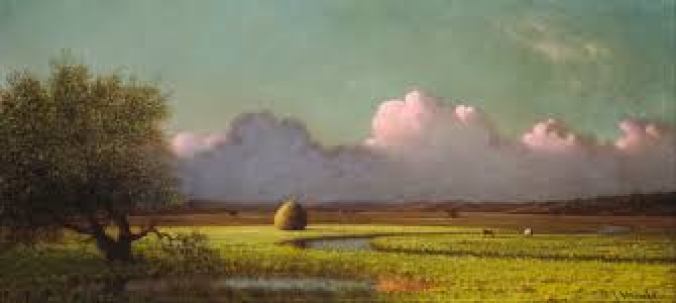 Sunlight and Shadow: The Newbury Marshes-Martin Johnson Heade