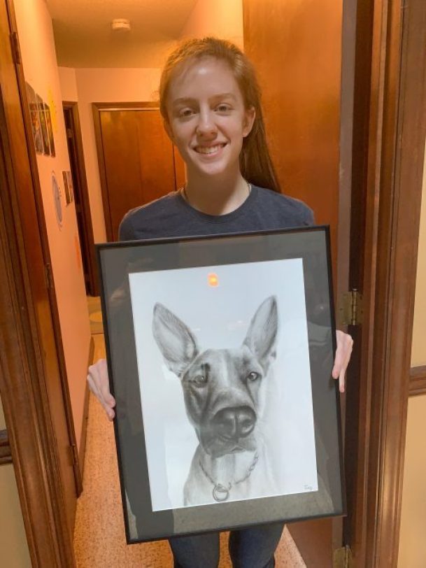 handmade portrait painting