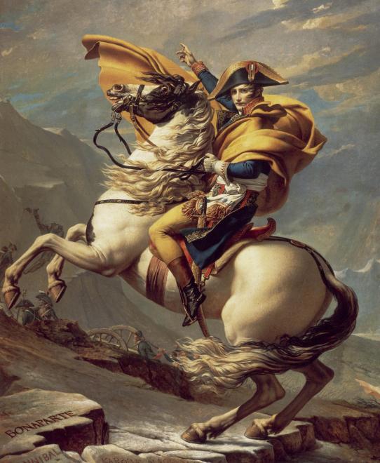 Napoleon crossing the Alps