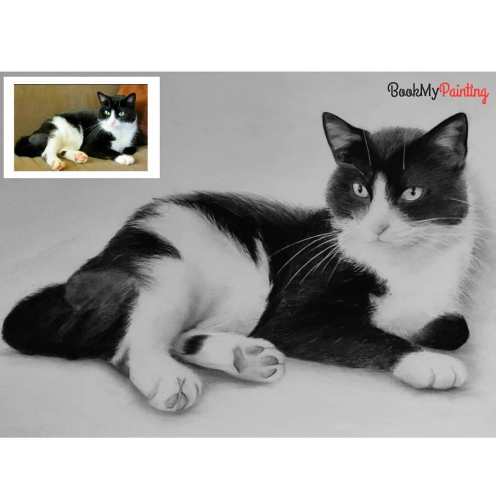 Hand-painted Cat Portrait