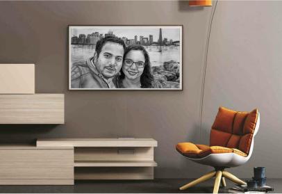 Charcoal Portrait Drawing