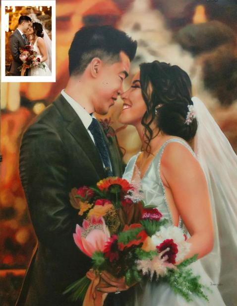 Wedding Picture Portrait As Christmas Gifts