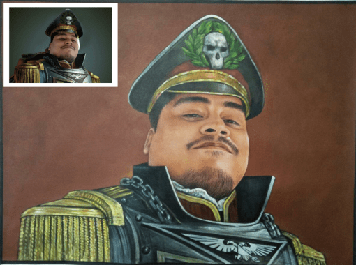 Handmade custom portrait painting
